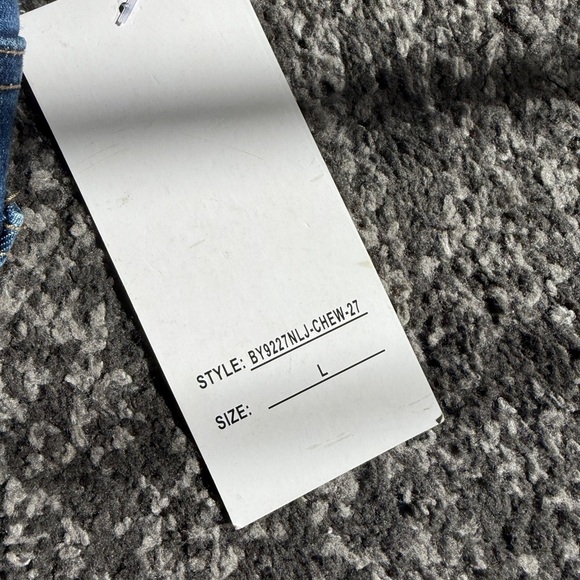 Blue Savvy Maternity Jeans with Faded Wash- Size L - Picture 6 of 8